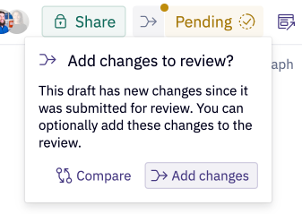 Add changes made to the project since you opened the review request.