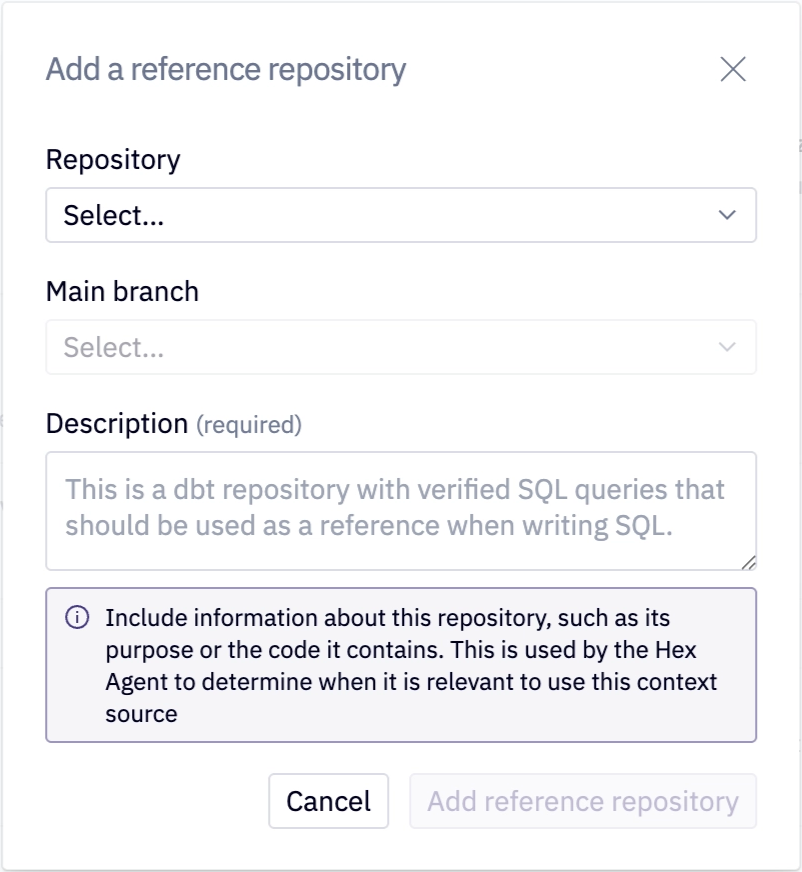 Reference repositories | Learn | Hex Technologies