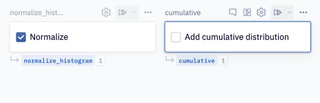 Checkbox input cell definitions.