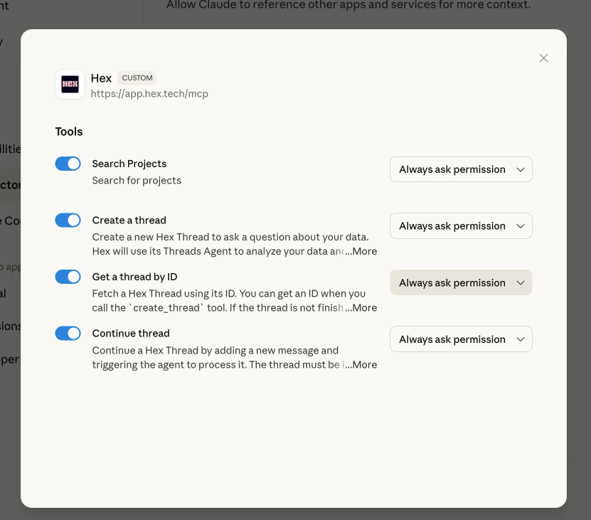 Specify tool permissions in Claude