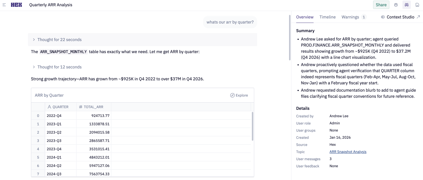 Analyze a Thread via the Thread Inspector