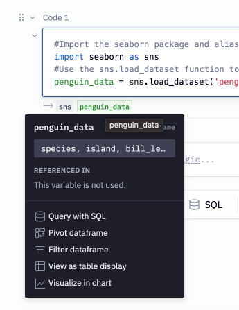 Output of a dataframe