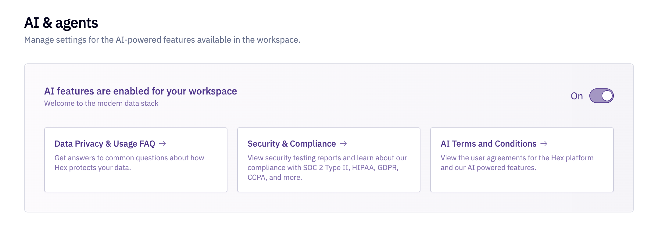 Enable AI & Agents | Learn | Hex Technologies