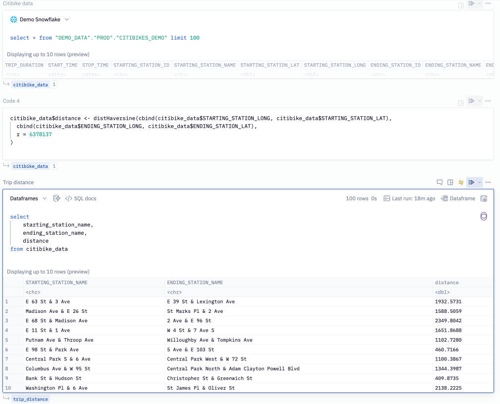 Use chained SQL to build iterative logic with your dataframes