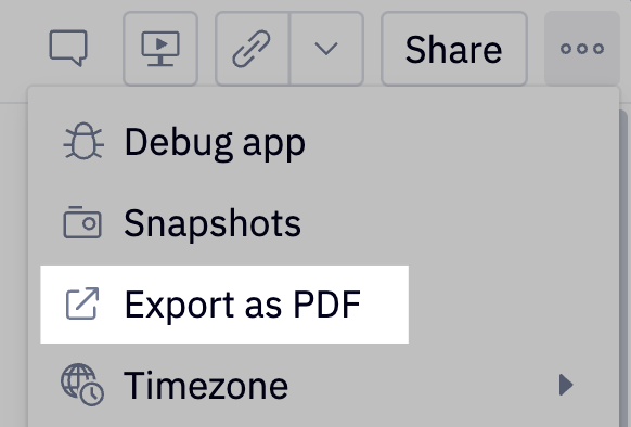 Export as PDF | Learn | Hex Technologies