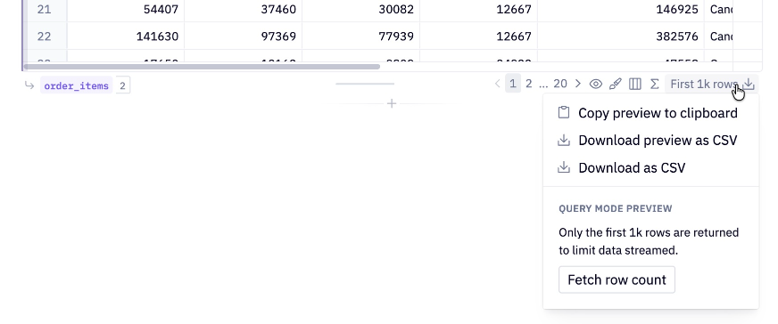 Fetching the row count performs an additional query