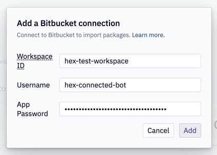 Configure Bitbucket as the Git package import provider