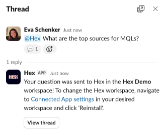 Hex Agent is thinking