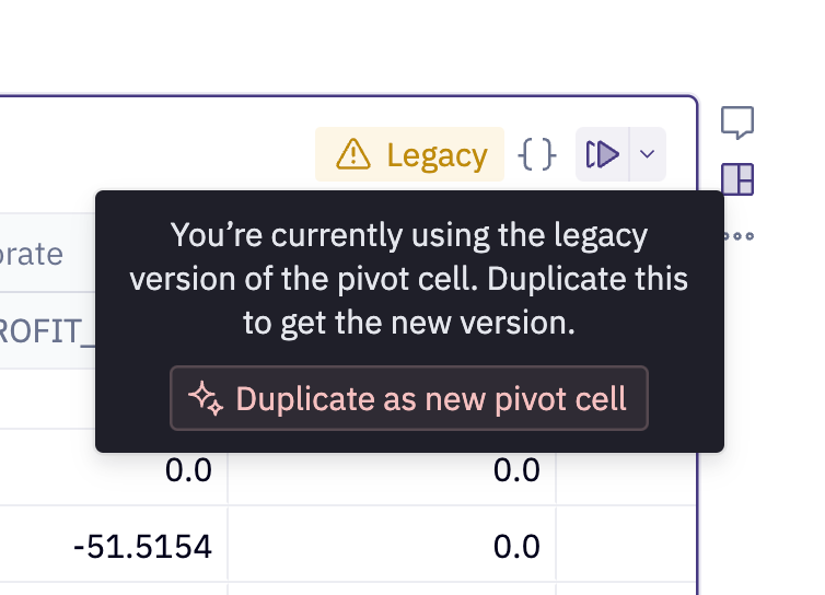 Pivot cells | Learn | Hex Technologies