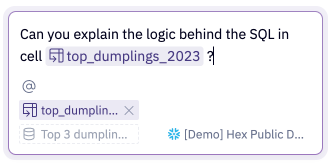 Directly mention in-memory project assets