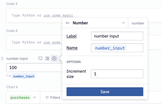 Number Input Cell