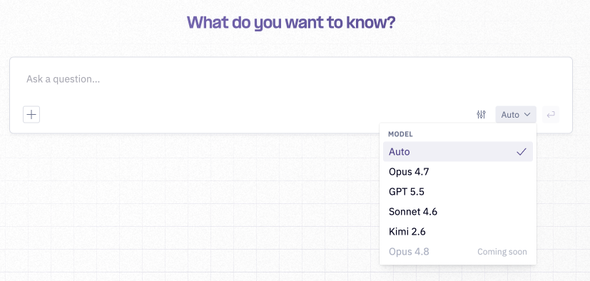 The Model & Effort Picker in the Threads prompt bar