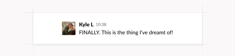 Quote from Kyle about conditional notifications based on a saved view