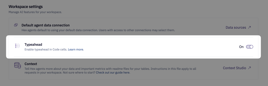 Enable Typeahead for workspace availability
