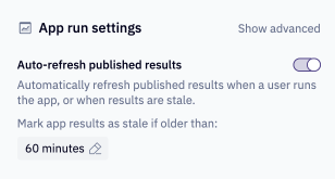 App run options