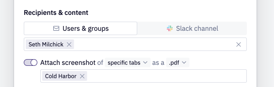 Attach a screenshot to a notification