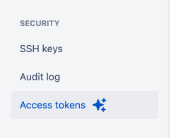 Create an access token in Bitbucket.