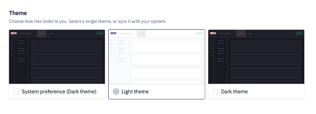 Customize your workspace theme