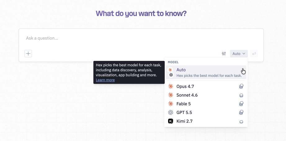 The Model & Effort Picker in the Threads prompt bar